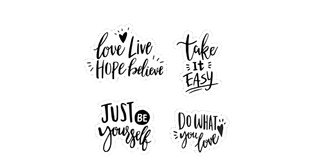 motivational quotes - diy sticker ideas