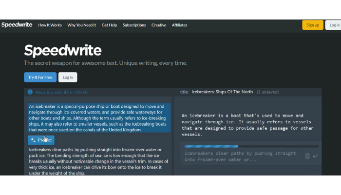 speedwrite - quillbot alternatives