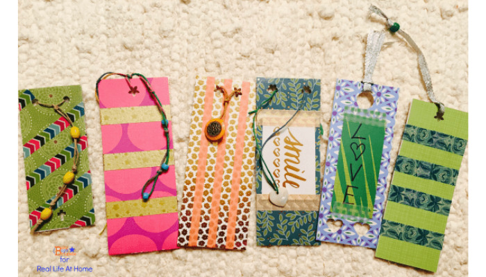washi tape bookmark - sticker collage ideas