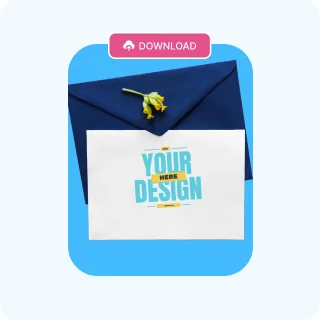 Download your Final  Greeting Card mockup Image