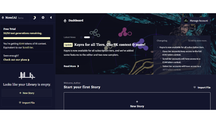 explore novelai