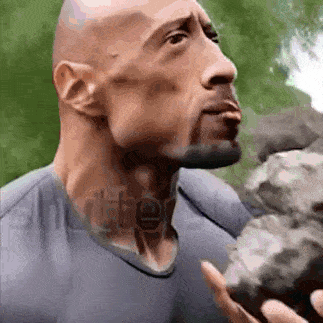 the rock eaating rock