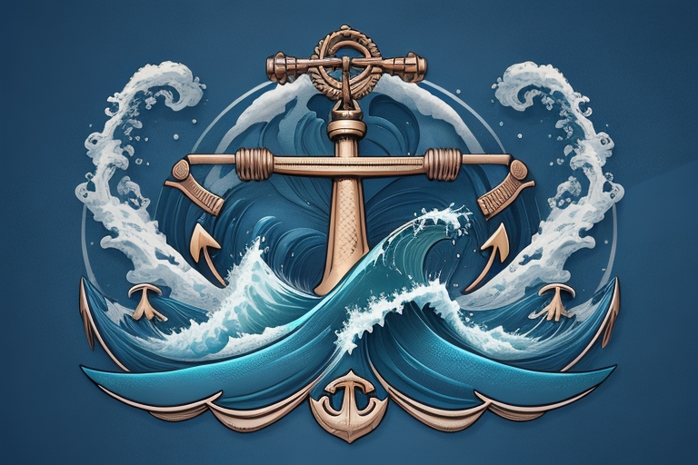 anchor shipping logo prompts for midjourney