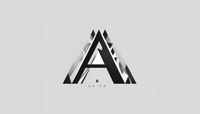 letter a logo art - midjourney logo prompt