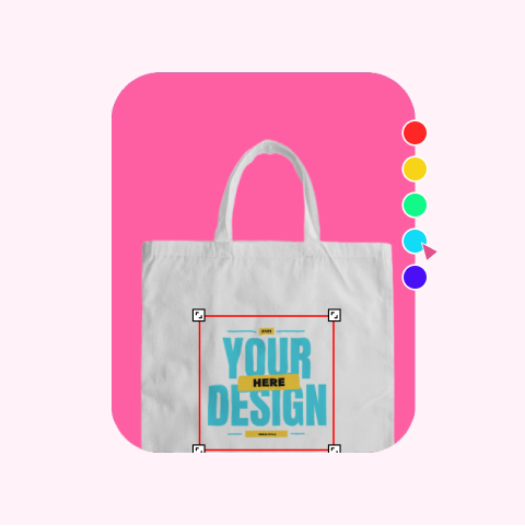 customize tote bag mockup