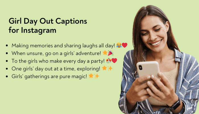 girl day out captions for instagram