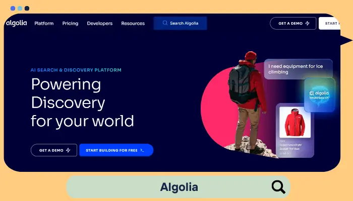 algolia - ai search engine