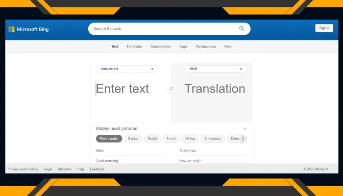 bing translator - chatgpt alternative free tool