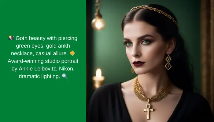 goth beauty stable diffusion prompt