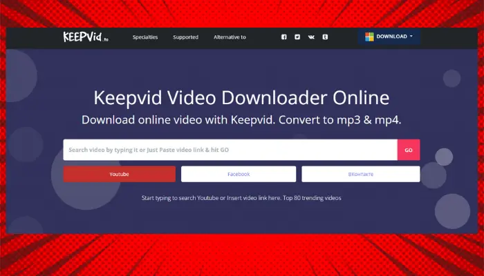 keepvid - y2mate alternative