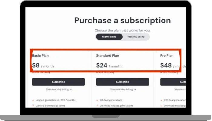 select your plan for midjourney promo code