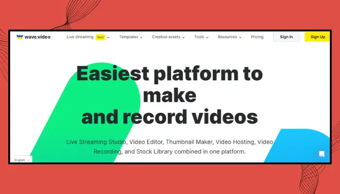 wave.video - synthesia alternatives
