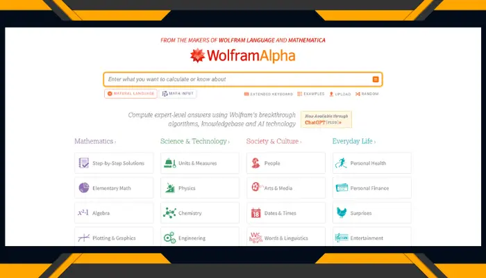 wolframalpha - free chatgpt alternative