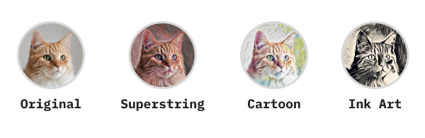 Choose from various style options to make visual edits.