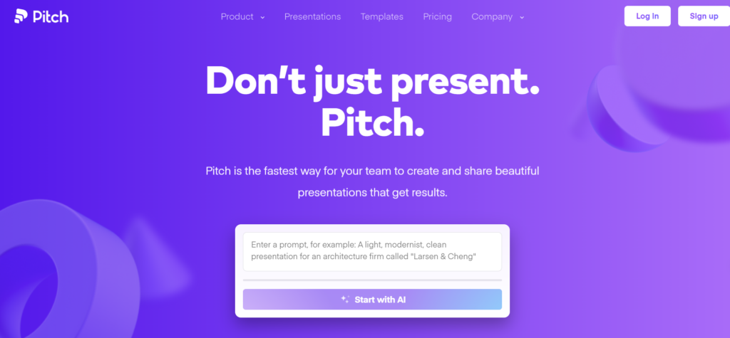 Pitch -  Simplified Alternative
