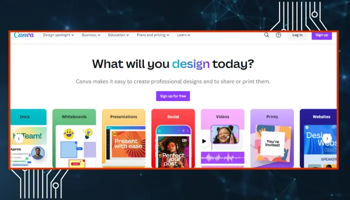 canva - similar to invideo