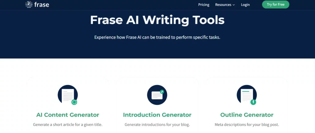 frase.io - writesonic alternative