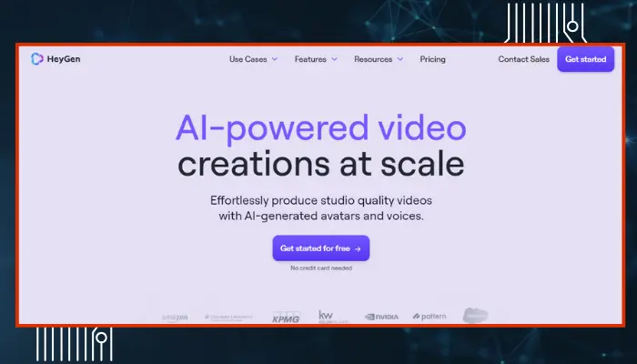 heygen - website like invideo