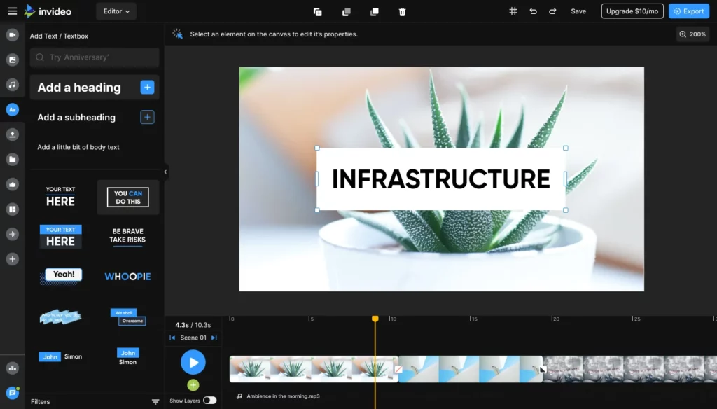 InVideo - ai tools for video editing