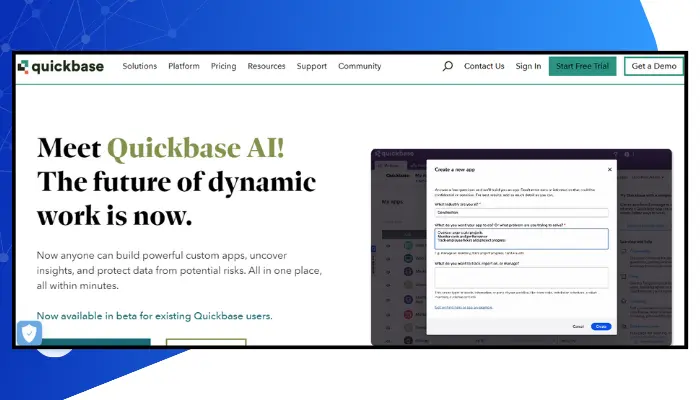 quickbase site like zapier