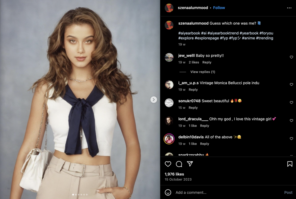 Ai Yearbook Trend Photos from Instagram