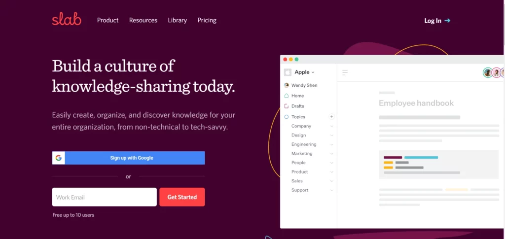Slab - notion ai alternatives