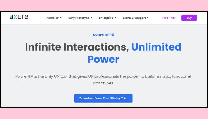 axure - website mockup tool