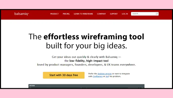 balsamiq - website mockup tool