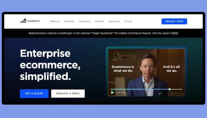 bigcommerce - squarespace alternatives