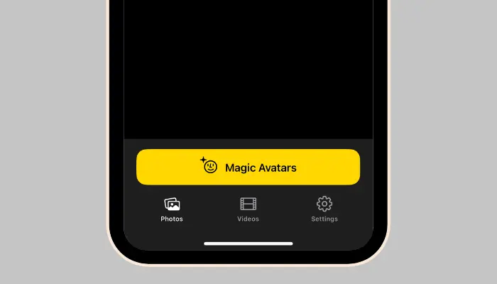 choose the magic filter of lensa ai for ai photo trend on facebook