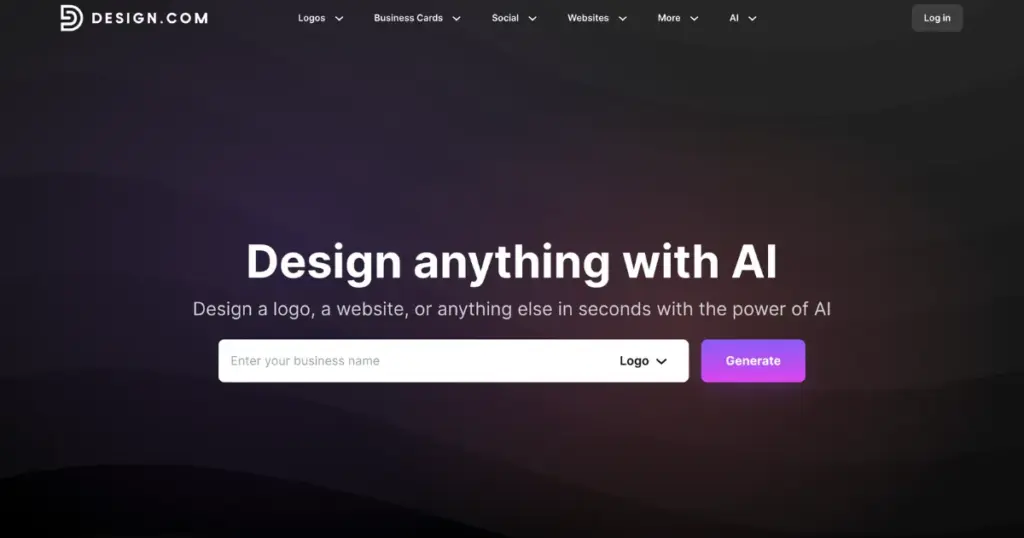 design.com ai graphic design tool for logos