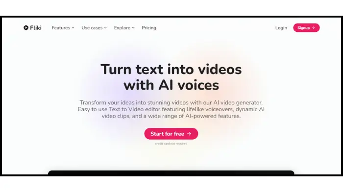 fliki - ai productivity tools