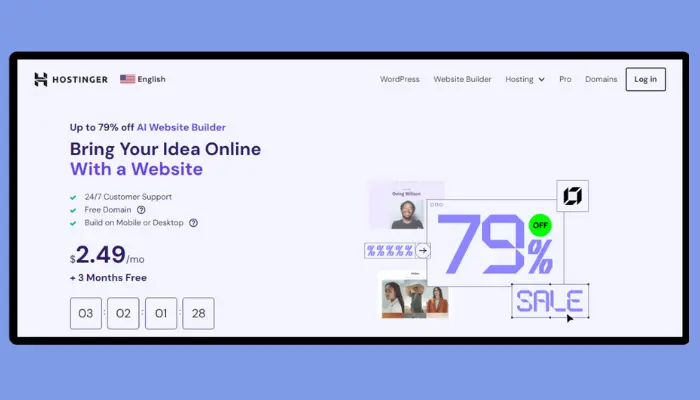 hostinger - squarespace alternatives