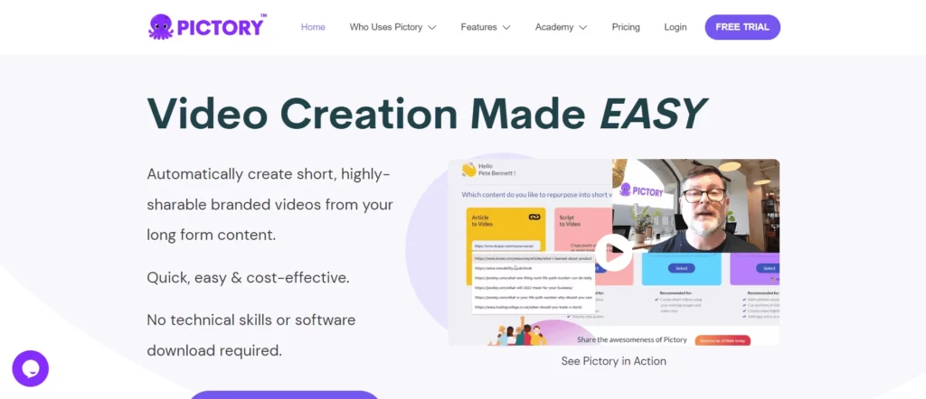 pictory - ai tools for editing videos