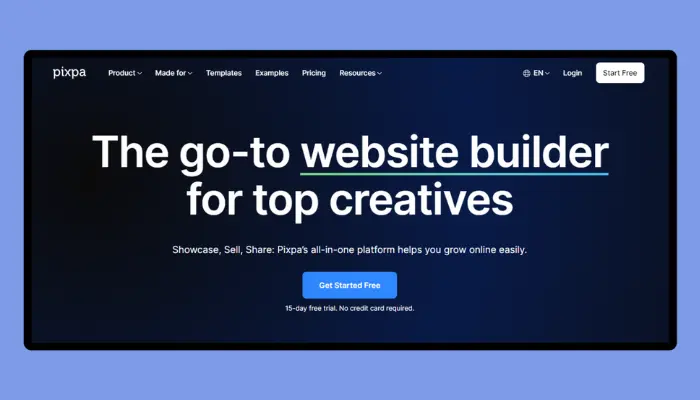 pixpa - squarespace alternative