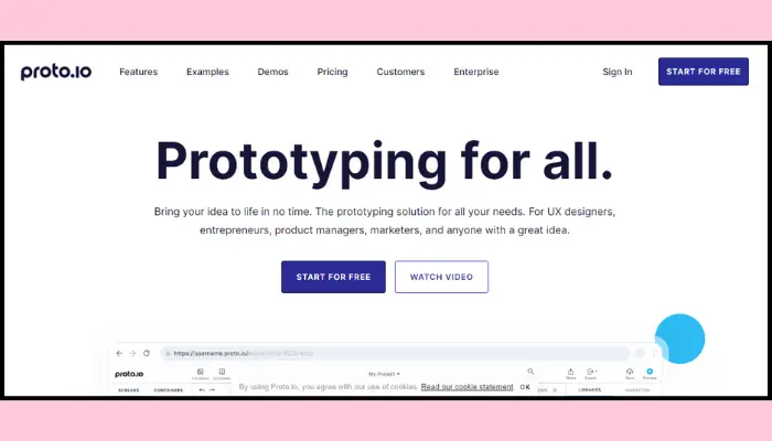 proto.io - website mockup tool