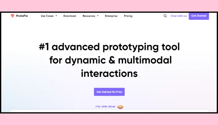 protopie - website mockup tool