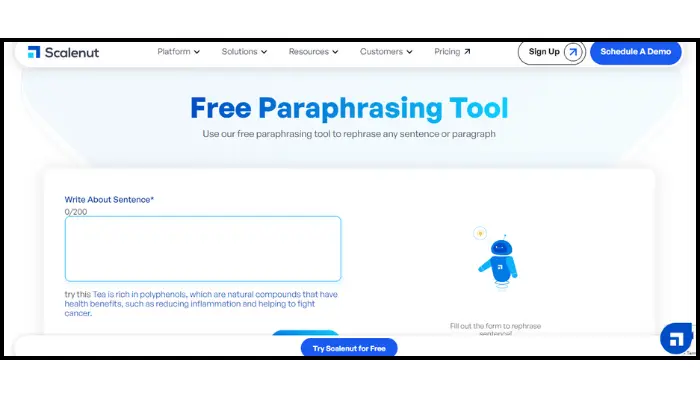 scalenut - best ai paraphrasing tool