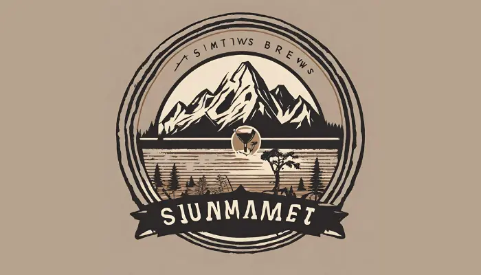 summit brews is a boutique cafe with a logo that evokes adventure and warmness dall e prompts