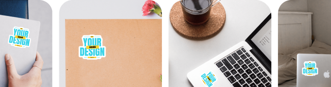 Sticker Mockup Bundle