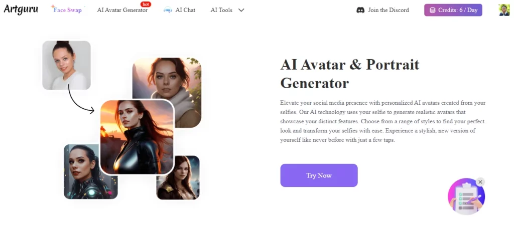 artguru ai - professional headshot generator free tool