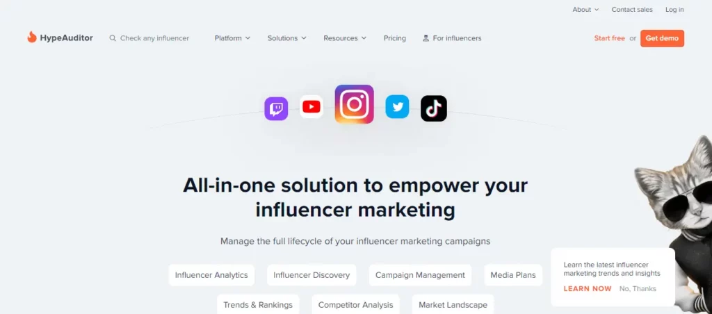 hypeauditor - ai marketing tools