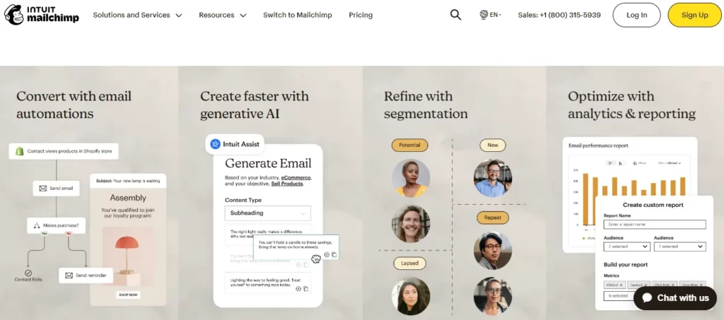 mailchimp - free ai tools for marketing
