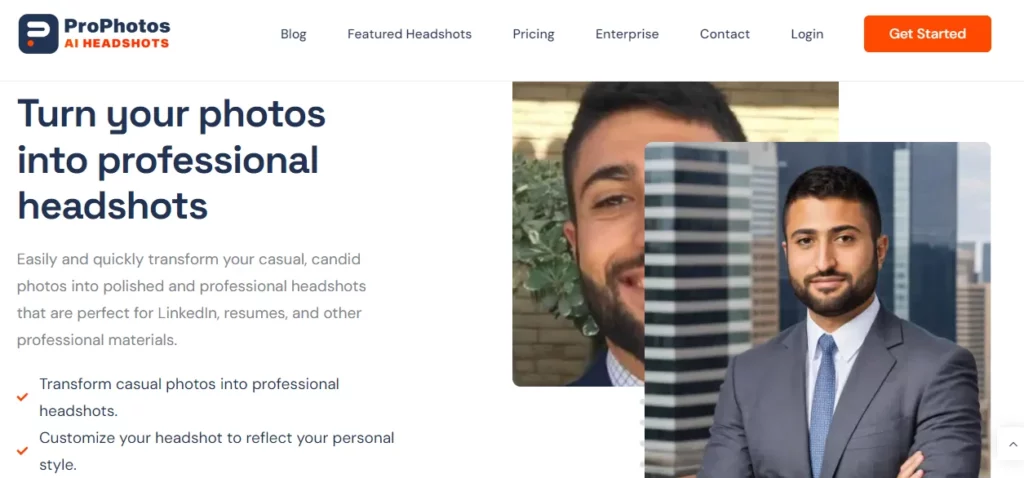 prophotos - best ai professional headshot generator