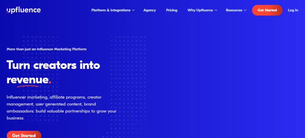 upfluence - free ai tools for marketing