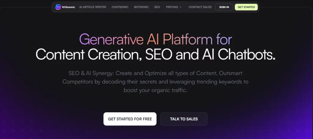 writesonic - free ai tools for marketing