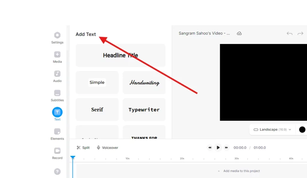 add subtitle in veed.io