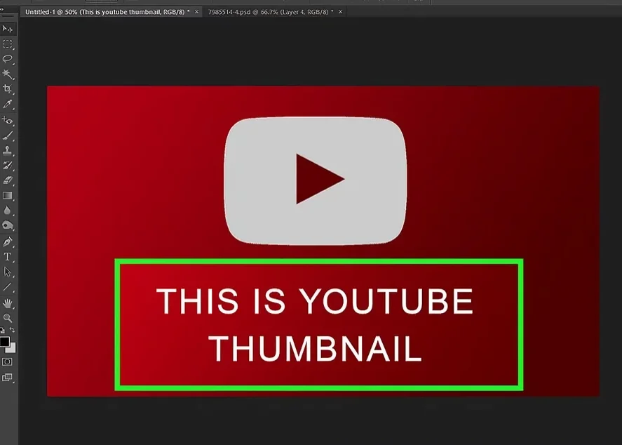 add text by clicking t in photoshop
