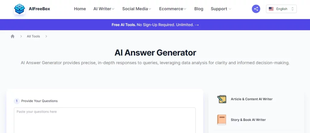 aifreebox - one of the best ai answer generators
