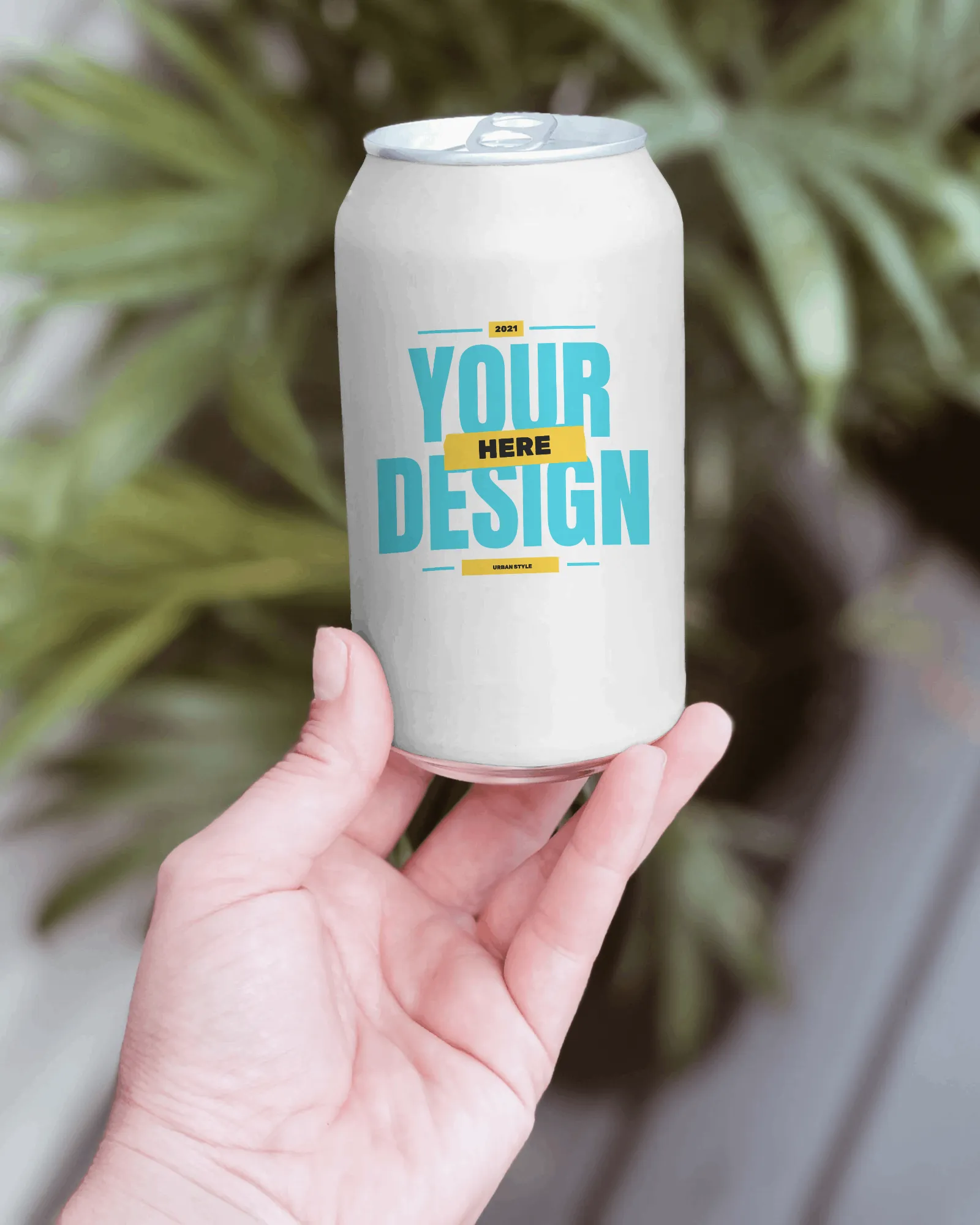 free can mockup